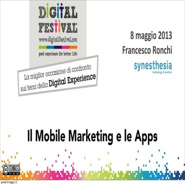 Mobile Marketing & Apps @ Digital festival 2013