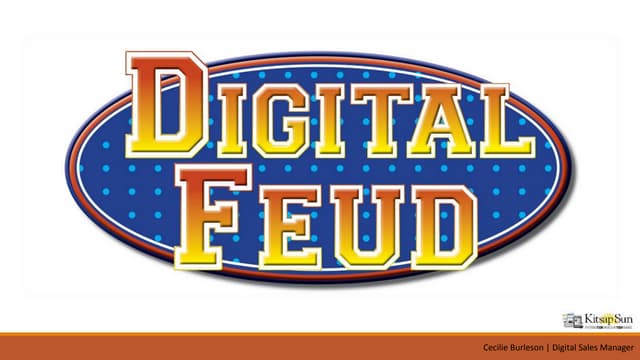 Digital feud (digital sales team game)