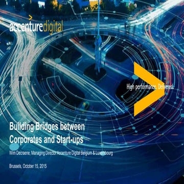 Building bridges between Corporates and Start-upts