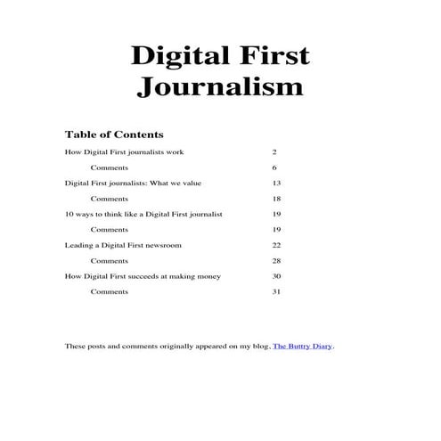 Digital First journalism