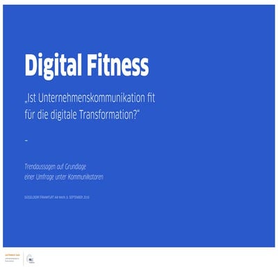 Digital Fitness-Studie von Lautenbach Sass und PRCC