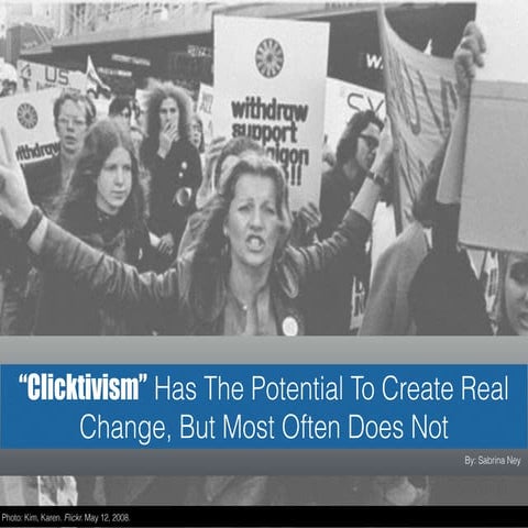 Digital Flipbook: Clicktivism