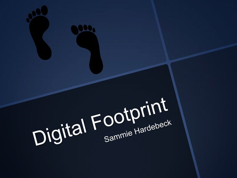 Digital footprint presentation