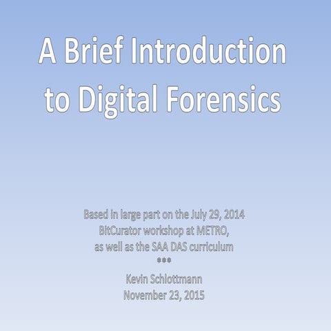 Digital forensics intro 20151123