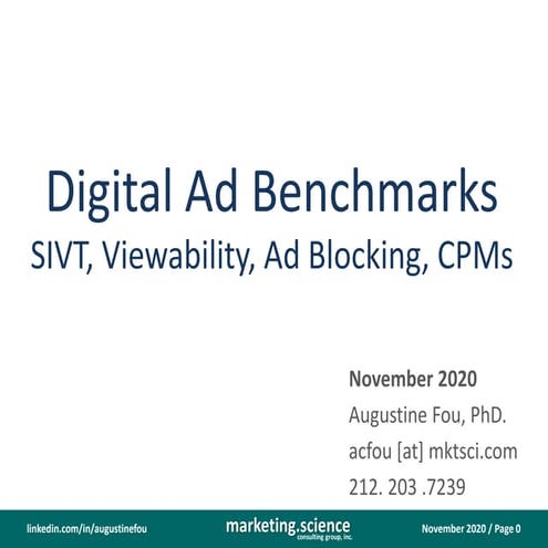 Digital Fraud Viewability Benchmarks Q4 2020