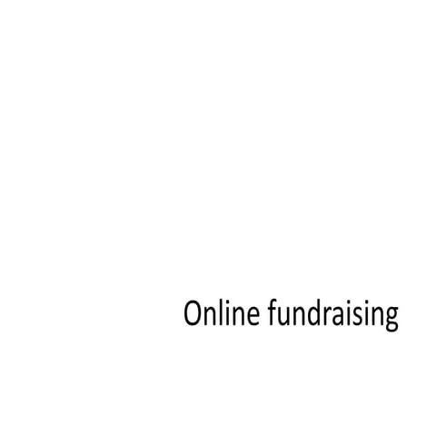 Digital fundraising input