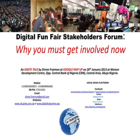 Digital fun fair stakeholders forum