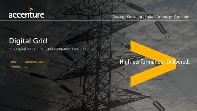Digital grid: Disruptive digital technologies