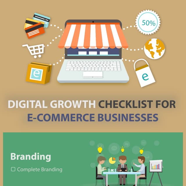Digital growth checklist infographic