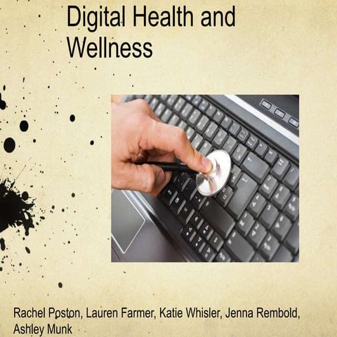 Digital health and wellness