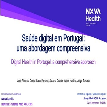 Digital health in Portugal | PPTX