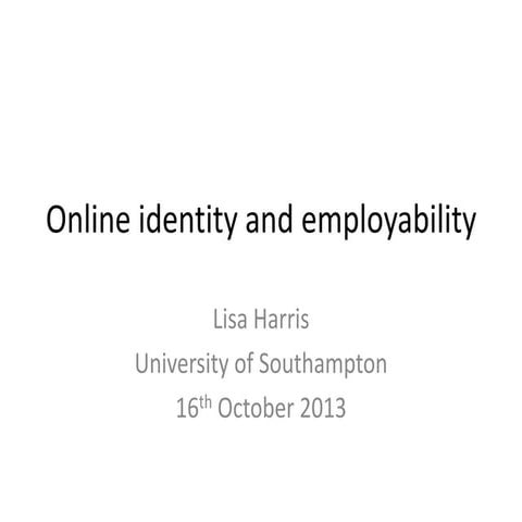 Digital identity and employability