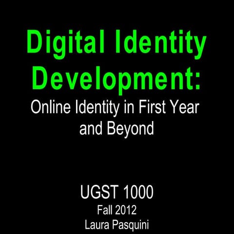 Digital Identity Development