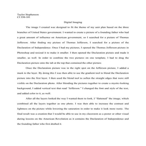 Digital Imaging Summary