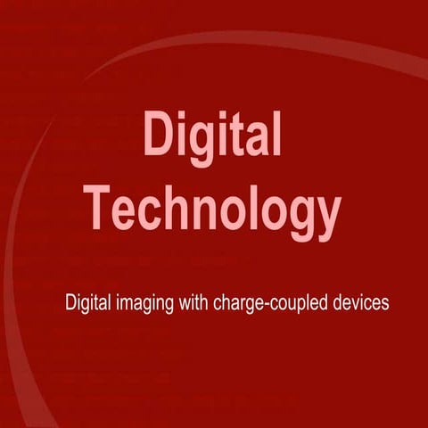 Digital imaging with charge coupled devices