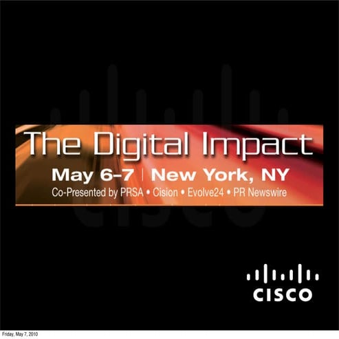 Digital Impact Summit May 2010, NYC
