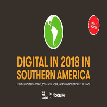 Estatísticas do Mercado Digital 2018 - Brasil (América do Sul)