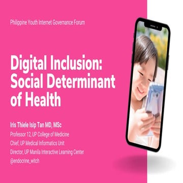 Digital Inclusion: Social Determinant of Health 