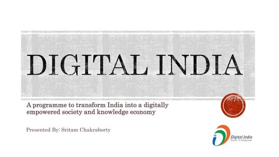 Digital india Presentation | PPT
