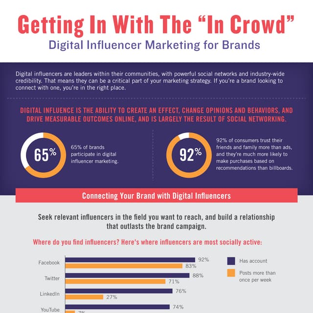 Digital Influencer Marketing for Brands infographic