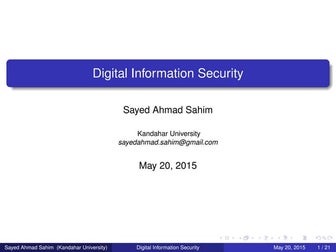 Digital information security