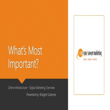 What's most important?