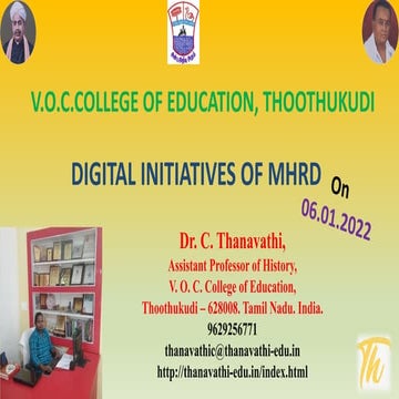 Digital initiatives dr.c.thanavathi 