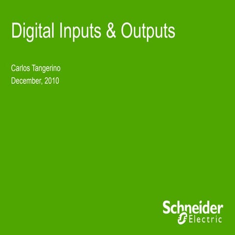 Digital inputs & outputs | PPT