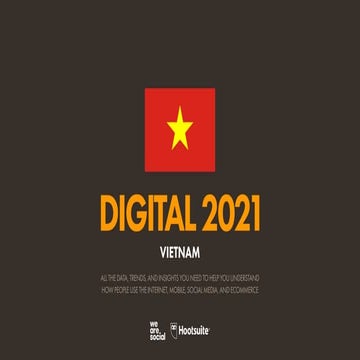 Report Digital in vietnam 2021 from We Are Social Hootsuite