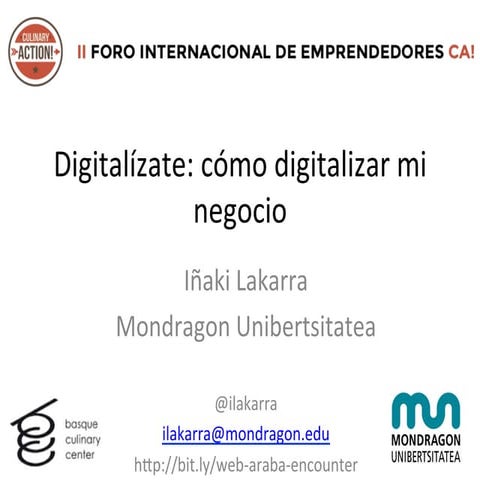 Digitalizate: como digitalizar mi negocio Culinary Action