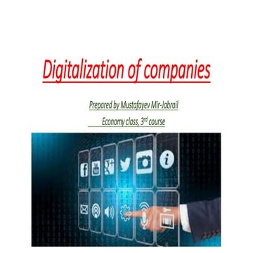 Digitalization of companies