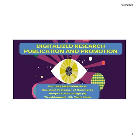 Digitalized research publication