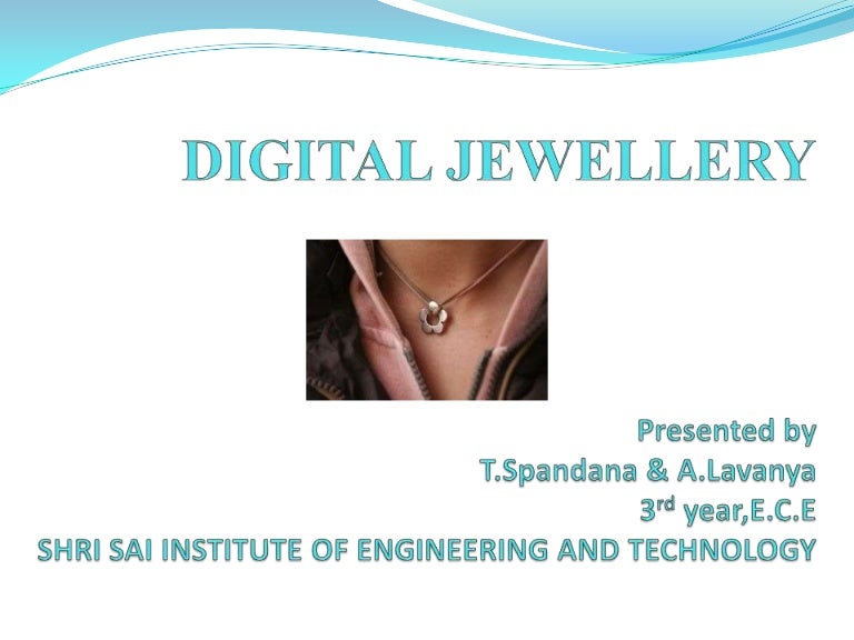 Digital jewellery