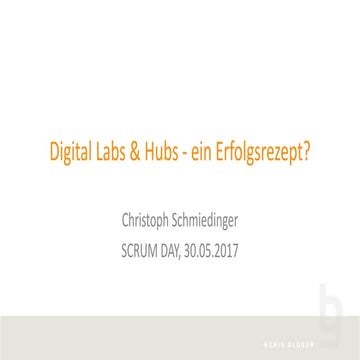 Digital Labs & Hubs - ein Erfolgsrezept?