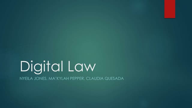 Digital law