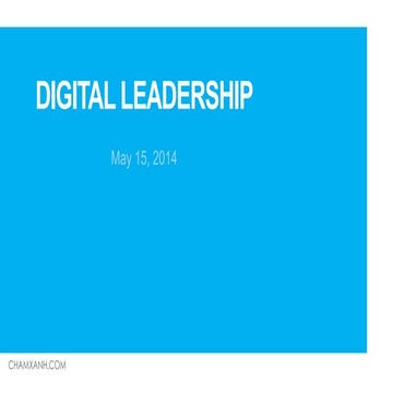 CDO - Chief Digital Officer Club Event - Digital Leadership