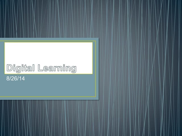 Digital learning