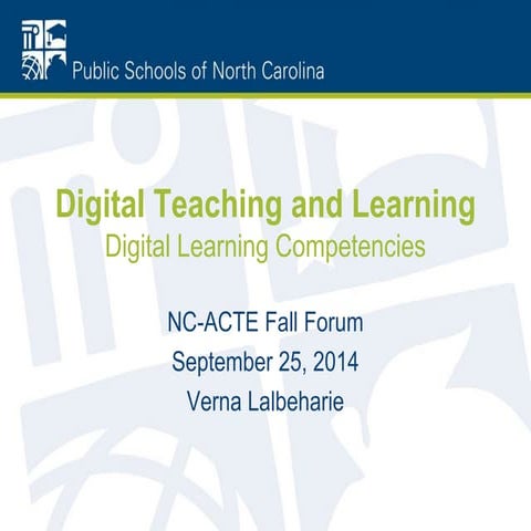 Digital learning competencies ncacte