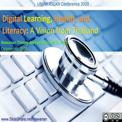 Digital Learning, Health, and Literacy: A Vision from Thailand (October 10, 2...