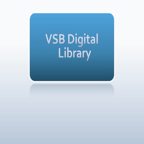 Digital library VSB Dec2010