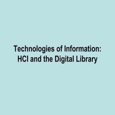 Digital libraries