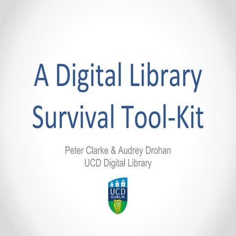 A digital library survival kit