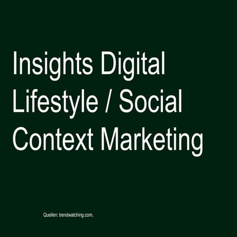 digital lifestyle social context