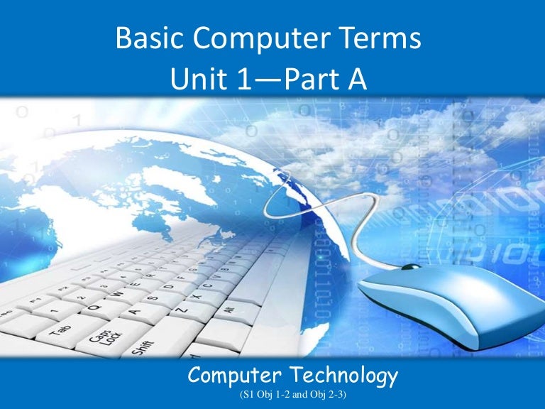 Digital literacy 1 a basic terms powerpoint