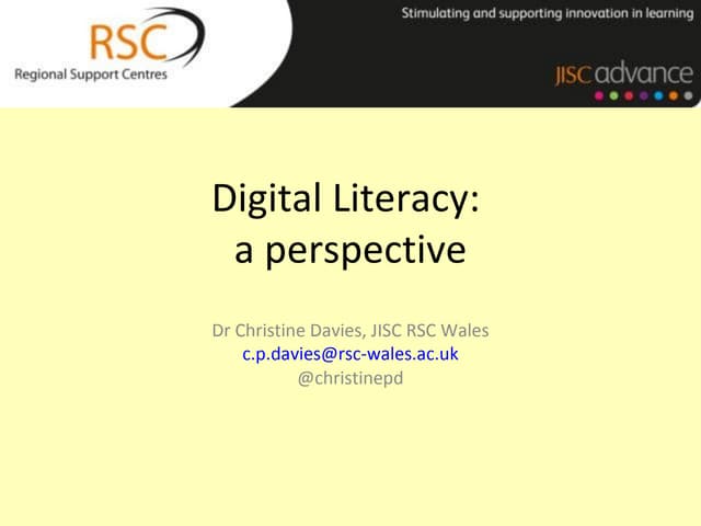 Digital literacy cpd