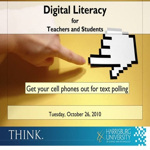 Digital literacy for teachers and students