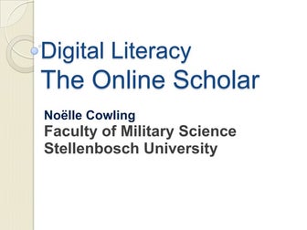 Digital literacy noellecowling