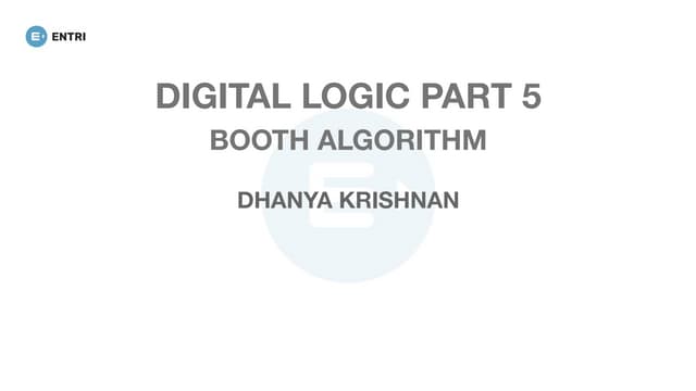 Digital Logic 06Booith Algorithm (1).pdf