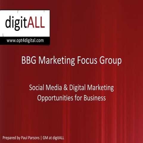 digitALL | BBG Marketing Focus Group