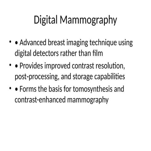 Mammography presentation | PPT